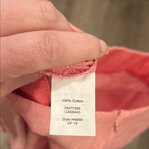 J. Crew Women’s Cotton Oxford Nantucket Ruffled Faux Wrap Pink Skirt Size 10 - Picture 9 of 9